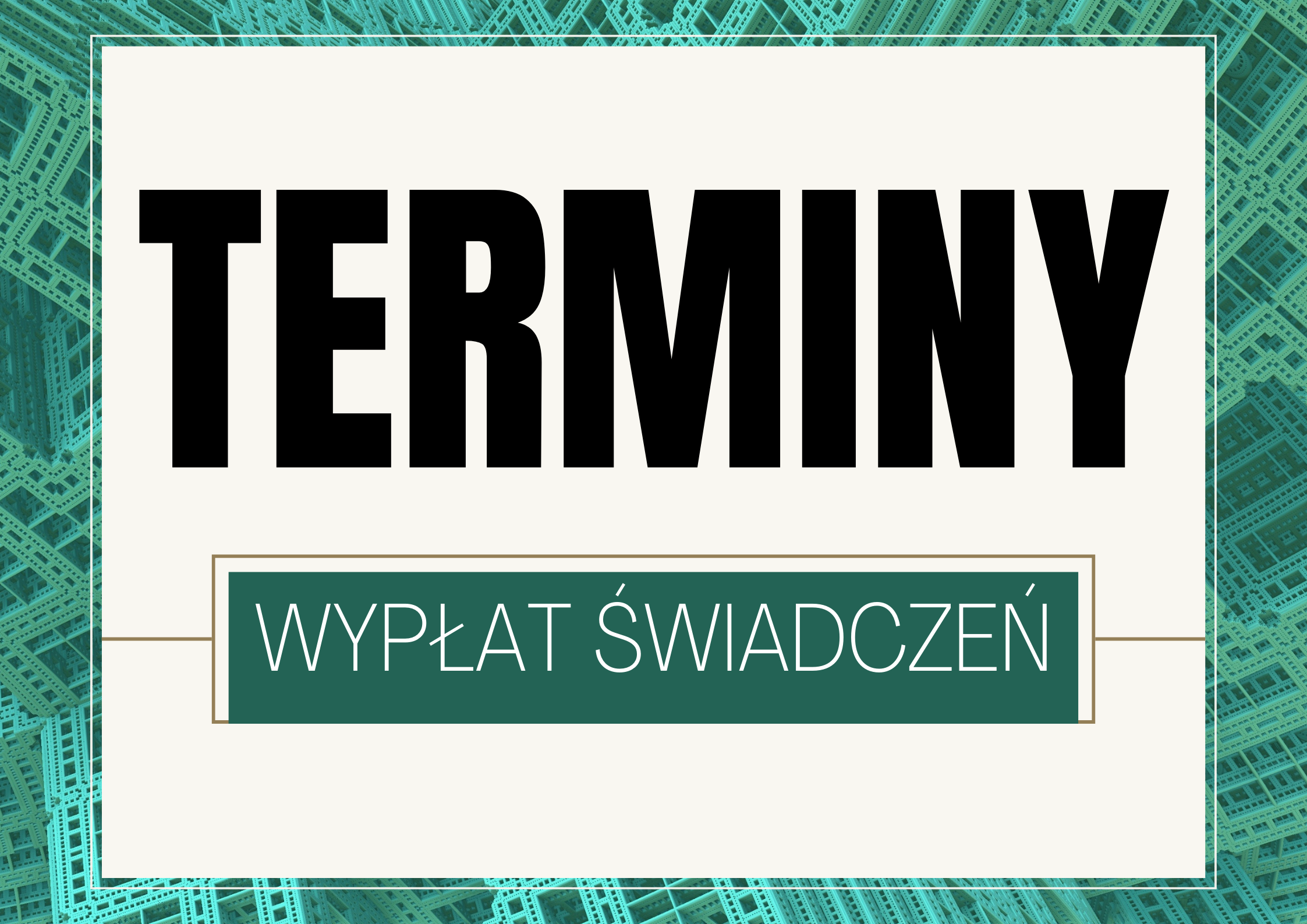 terminy wypłat