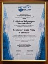 Dyplom potwierdzający przyznanie wyróżnienia nadzwyczajnego „Wzorowa Jakość” dla Powiatowego Urzędu Pracy w Zamościu